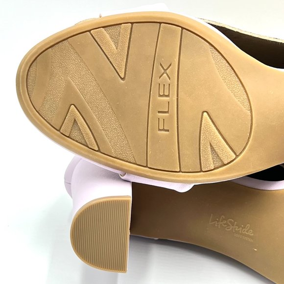 Lifestride Averly Lilac Pink Purple Faux Vegan Leather Heeled Sandals Shoes 11M‎ - Picture 11 of 15